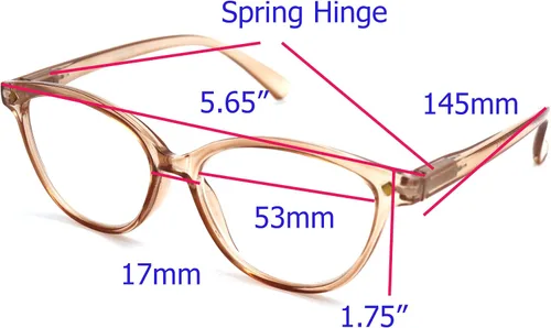 Vista 2 de ColorViper - Lentes de lectura clásicos estilo ojo de gato para mujer