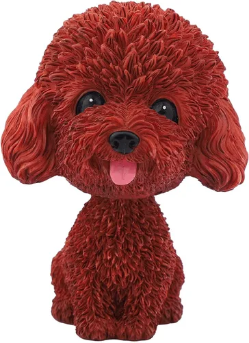 Vista 12 de IBWell Mini perro con cabeza de resina, para decoración de tablero de tablero de tablero de auto Negro B