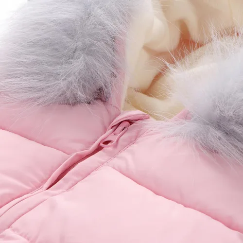 Vista 2 de Enterizo unisex para recién nacido, traje de nieve, chaqueta con capucha de invierno