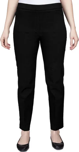 Vista 5 de Alfred Dunner Proporcionado Pantalones Cortos Allure Slim Pant Negro