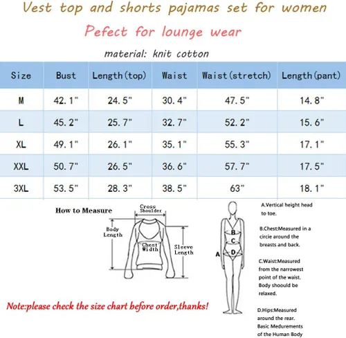 Vista 5 de ENJOYNIGHT - Conjunto estampado de pijama con parte superior sin mangas y pantalones cortos, para mujer