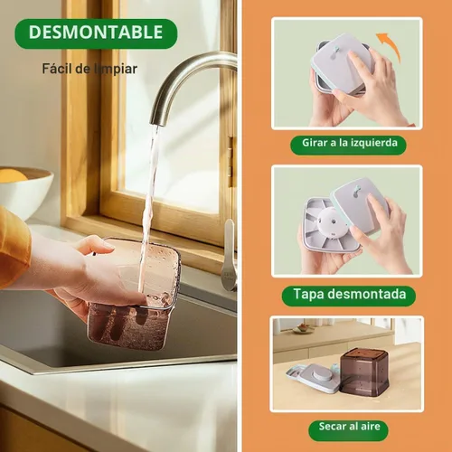 Vista 5 de Ankou Contenedor hermético para fórmula - 1000 ml/400 g Dispensador de fórmula con tapas, contenedores de almacenamiento de alimentos sin BPA 33.8