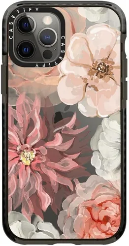 Vista 34 de Funda CASETiFY Impact Case para iPhone 12 / iPhone 12 Pro - Aries Moross - Sticker - Negro Transparente