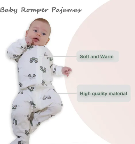 Vista 2 de DDY Traje de nieve para bebé niña niño de 0 a 3 meses, chaqueta de plumón con capucha, mameluco para bebé, mameluco para invierno, color gris