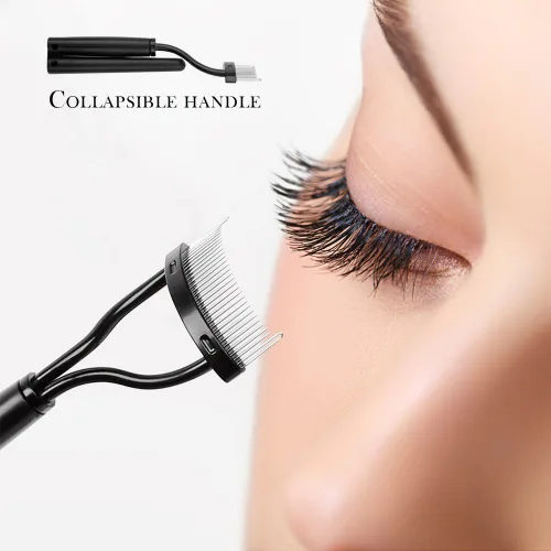 Vista 7 de DUcare Brochas de maquillaje, 14 piezas con 3 esponjas de maquillaje, bolsa de cosméticos y peine de pestañas