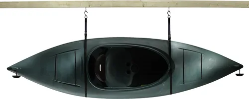 Vista 3 de attwood 11953-4 Sistema de elevación todo en uno para kayaks, canoas y bicicletas, acabado negro
