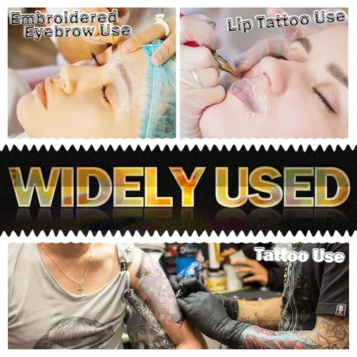 Vista 6 de 8 rollos desechables para tatuajes de cejas, envoltura de plástico, película conservadora de maquillaje transparente, rollo de cinta de envoltura
