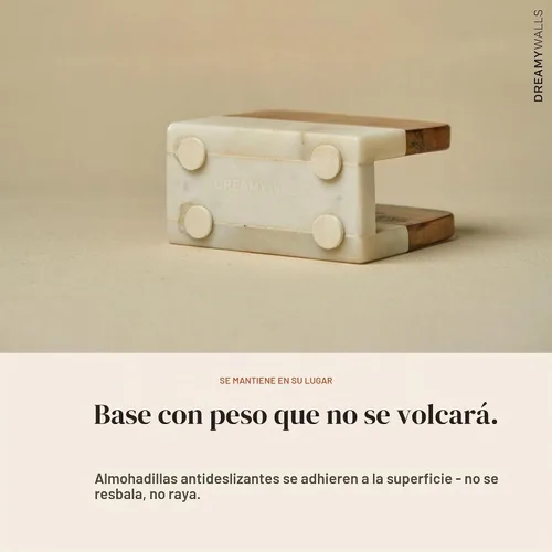 Vista 5 de Servilletero de mármol de 5.5 pulgadas para mesa de comedor y encimera de cocina Moderno y vertical, dispensador y soporte de servilletas