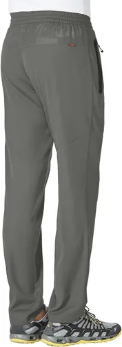 Vista 4 de Gopune Pantalones deportivos ligeros para hombre para senderismo, correr, secado rápido, pantalones deportivos casuales con bolsillos con cremallera