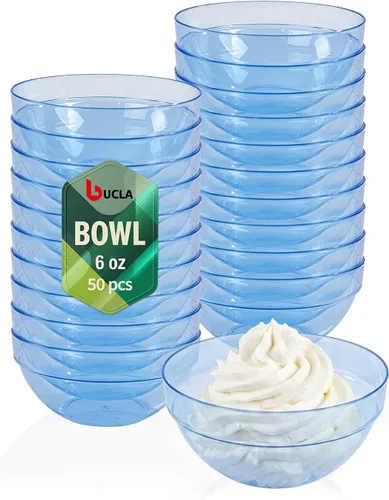 Vista 14 de bUCLA Paquete de 50 Cuencos de Plástico Negro - Cuencos Desechables de Plástico Negro de 10oz para Salsa/Servir - Ideales para Fiestas y Año Nuevo