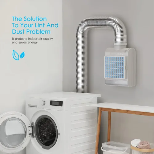 Vista 8 de FUNMAS Ventilación 3 en 1 para secadora interior + paquete de 10 filtros de repuesto FUNMAS
