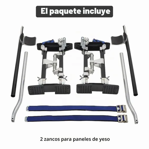 Vista 6 de Zancos para Paneles de Yeso de 15-23 Pulgadas de Altura Ajustable Elevadores Herramienta de Aluminio para Pintura Acabado Poda de Ramas Limpieza