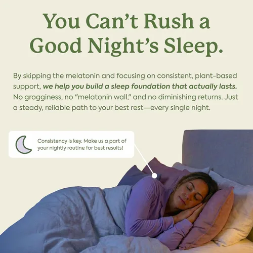 Vista 4 de Plant People WonderSleep - Suplemento de gomitas de hongos para dormir, sin melatonina con súper hongos Reishi, sabor a saúco salvaje, sin azúcar