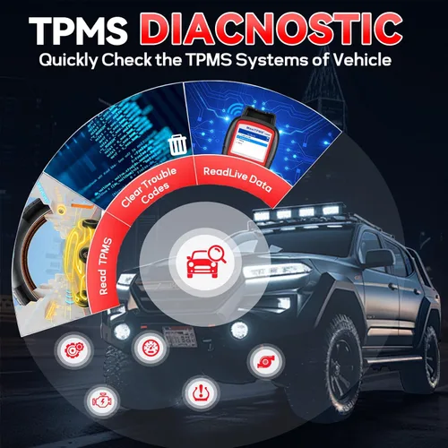 Vista 3 de Autel MaxiTPMS TS508WF Herramienta de programación TPMS Actualización de TS501 Pro TS408S Activar/Relearn Autel TPMS Sensores, lectura/borrar código
