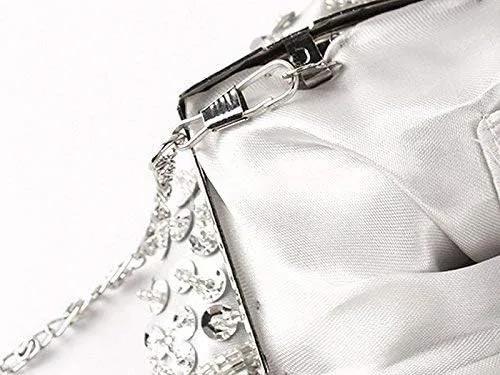 Vista 7 de Tmore Bolso de noche grande con diseño de lentejuelas y cuentas