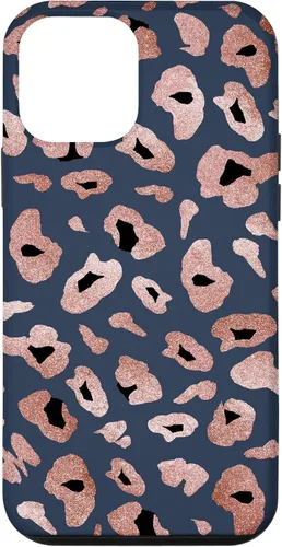 Vista 16 de Rose Leopard Print Blue Cheetah Jaguar Pattern Case for iPhone 17