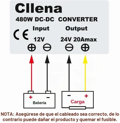 Vista 7 de Convertidor reductor de voltaje de 24V CD baja a 12V 10A 120W, fuente de alimentación CD/CD de transformador buck, a prueba de agua