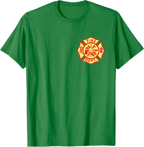Vista 55 de Camiseta con logotipo de bomberos con símbolo de bombero, Negro