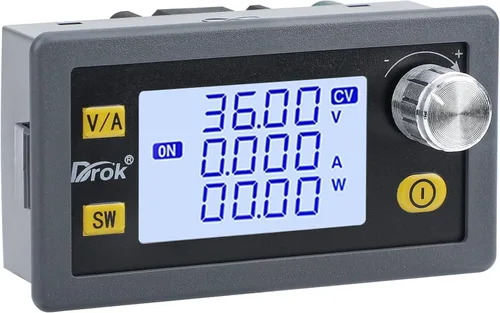 Vista 10 de DROK Buck Boost Convertidor, DC 5.0-30V a 0.6-30V 4A 35W Regulador de voltaje ajustable Pantalla LCD 6V 9V 12V 24V módulo de fuente de alimentación