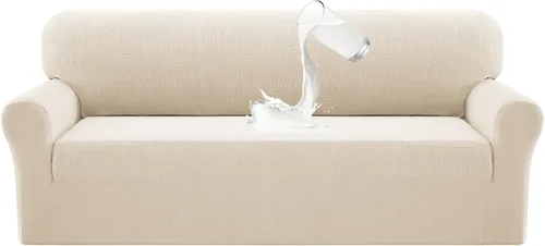 Vista 9 de Fundas de sofá impermeables dobles para sofás, funda elástica para silla antideslizante, lavable, protector de muebles a prueba de fugas para niños