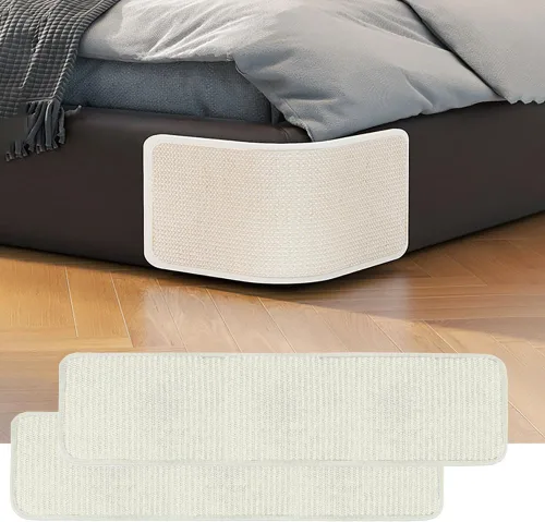 Vista 12 de Almohadilla rascador de sisal natural para gatos, protector de muebles de esquina para sofá, alfombrilla protectora para alfombras y sofás, muebles