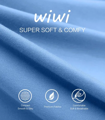 Vista 5 de WiWi Conjunto de pijama de viscosa suave de bambú para mujer, ropa interior térmica larga, súper cálida, capa base, pantalones de pijama S-3X