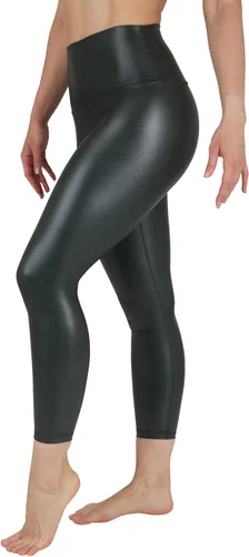 Vista 40 de 90 Degree By Reflex Leggings de cintura alta con forro polar de piel sintética de alto brillo y elástico