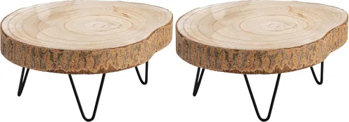 Vista 15 de Creative Co-Op - Pedestal decorativo de madera de Paulownia, negro