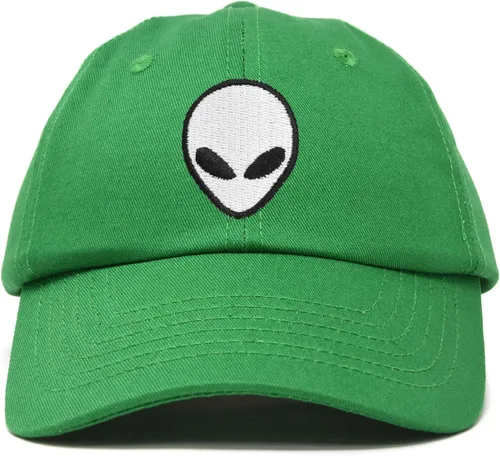 Vista 29 de DALIX Gorra de béisbol Alien Head para hombre y mujer Beige
