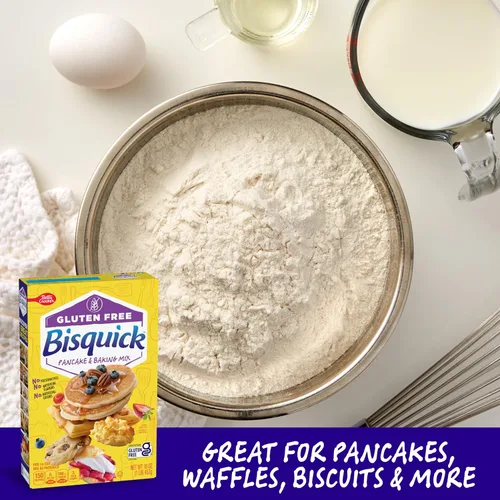 Vista 3 de Betty Crocker Bisquick, mezcla para panqueques y hornear sin gluten, 16 onzas
