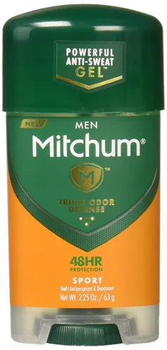 Vista 9 de Mitchum Desodorante antitranspirante en barra para hombres, gel de defensa triple contra olores, 48 horas de protección, probado por dermatólogos