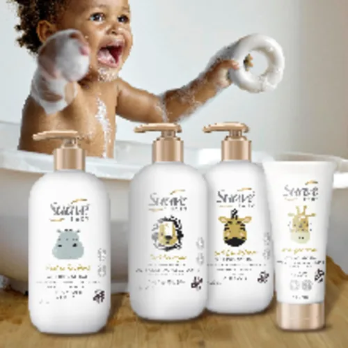 Vista 4 de Suave Crema de mantequilla rizadora para cabello rizado y rizado, con aceite de coco 100% natural, manzanilla y manteca de karité, sin parabenos