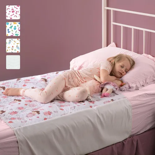 Vista 7 de IMPROVIA® Almohadillas para orinar para niños, impermeables, reutilizables, lavables, absorbentes, antideslizantes, diseño de dinosaurio