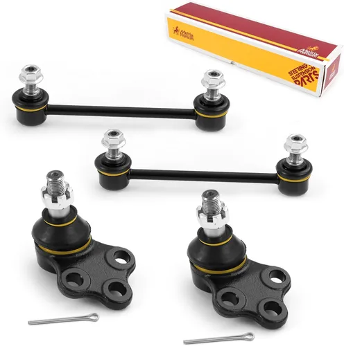 Vista 102 de Metrix Premium Chassis Parts - Juego de 4 piezas de articulación de rótula superior y barra estabilizadora delantera para Ford Ranger RWD 1998-2011