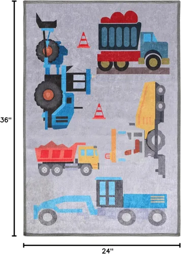 Vista 3 de SUPERIOR Alfombra de interior para niños, lavable, antideslizante, niños pequeños y bebés, perfecta para sala de juegos de alto tráfico, habitación