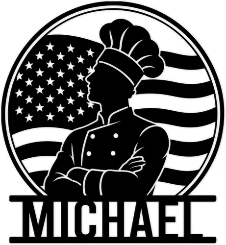 Vista 13 de Personalized Kitchen Chef Metal Sign – Custom Chef Name Wall, Kitchen, Restaurant, Dining Room, Patio, Home, or Bistro Decor – Gift for Mom, Wife
