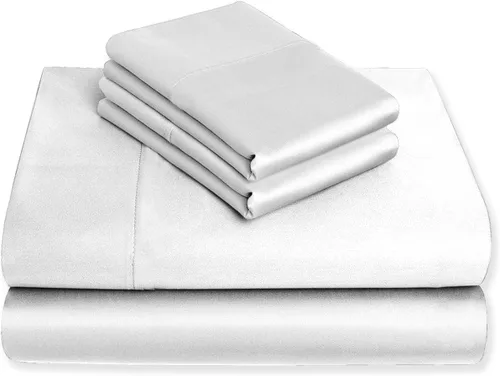 Vista 18 de Purity Home - Juego de sábanas 100% algodón de 400 hilos, percal refrescante, con bolsillo profundo elástico, ropa de cama de 3 piezas, lujo
