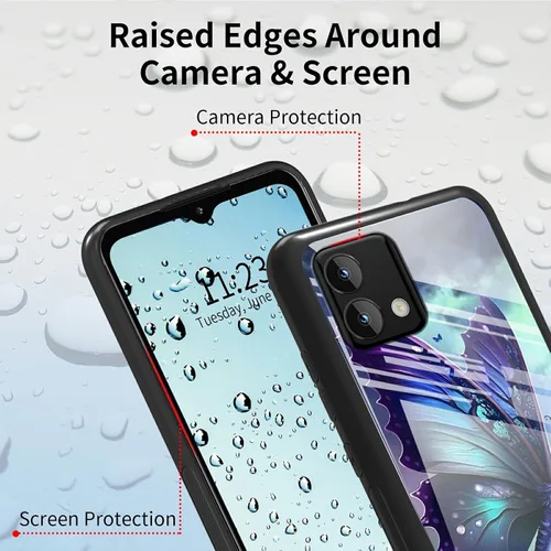 Vista 376 de Funda para Motorola Moto G Stylus 5G 2021 de vidrio templado, funda negra con diseño de mujer negra africana para mujeres y hombres, antiarañazos, a