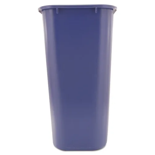 Vista 2 de Rubbermaid Commercial Products - Basurero de escritorio de resina plástica Azul