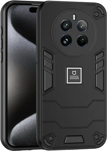 Vista 191 de Funda compatible con Redmi A1, compatible con Redmi A2 2 en 1 [PC dura + TPU], funda de teléfono negra