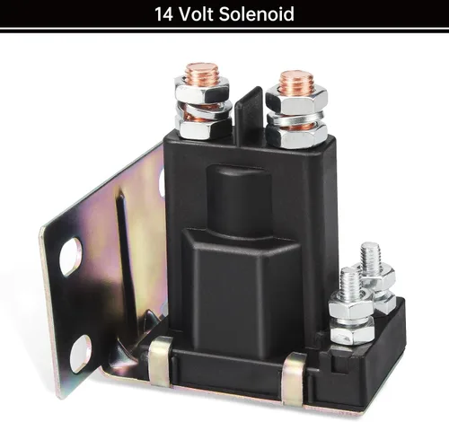 Vista 3 de EZGO TXT - Solenoide de 14 V y 4 terminales, se adapta al carrito de golf de gas EZGO TXT, OEM # 27153-G01, 27153G01, 612813