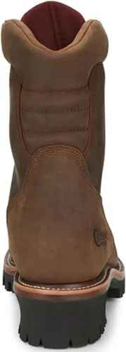 Vista 6 de Chippewa Bota de trabajo de leñador impermeable con cordones para hombre con puntera de acero - 59407