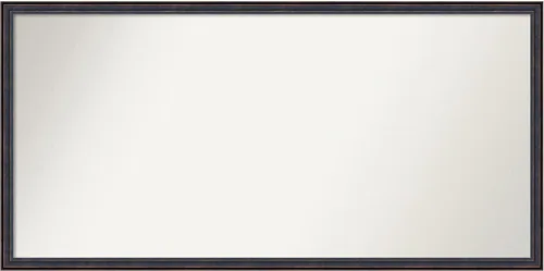 Vista 123 de Amanti Art Espejo de baño de bronce para sobre el fregadero, 25 x 26 pulgadas, espejo rectangular de bronce oscuro, marco de madera tradicional