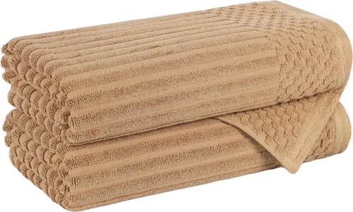 Vista 106 de Superior Juego de 6 toallas de algodón sólido y acanalado, toallas de cara de 13 x 13 pulgadas, toallas de mano de 16 x 28 pulgadas, toallas de baño