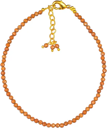 Vista 12 de TGH Pulsera de cuentas naturales con piedras preciosas microfacetadas, joyería para ella, cristales curativos energéticos de piedra natal, cadena