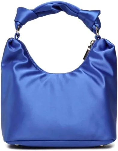 Vista 4 de Bolso Hobo de Satén Velina, BleuCherbourg Wash