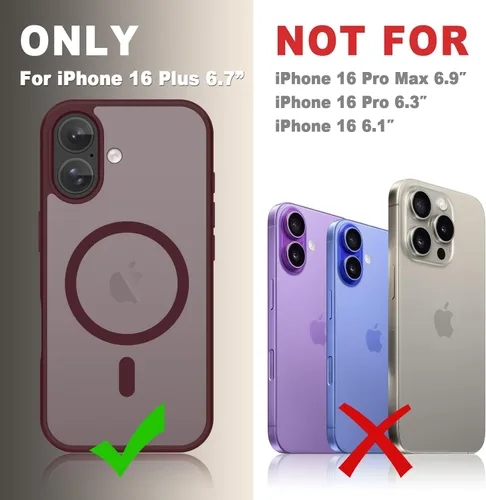 Vista 883 de Funda para Google Pixel 10 Pro XL, cubierta magnética mate, color negro Fit for MagSafe, Screen Protector included, Shockproof Military Grade