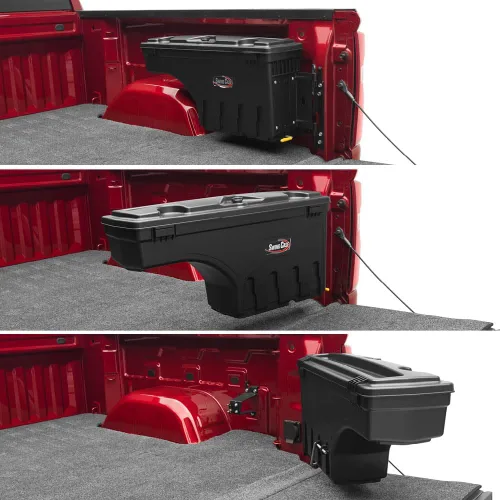 Vista 2 de Caja de almacenamiento para caja de camioneta RealTruck Undercover SwingCase SC106P Compatible con GMC Hummer EV 2021-2022, lado del pasajero