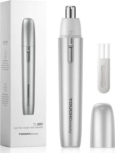 Vista 11 de TOUCHBeauty - Cortadora eléctrica de pelo de nariz para hombres y mujeres, recortadora de hoja giratoria sin dolor, cabeza impermeable desmontable