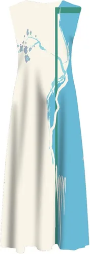 Vista 5 de ZEFOTIM Vestidos de verano para mujer 2023 de manga cortasin mangas, floral, cuello en V, vestido midi casual, a la moda, vestidos fluidos